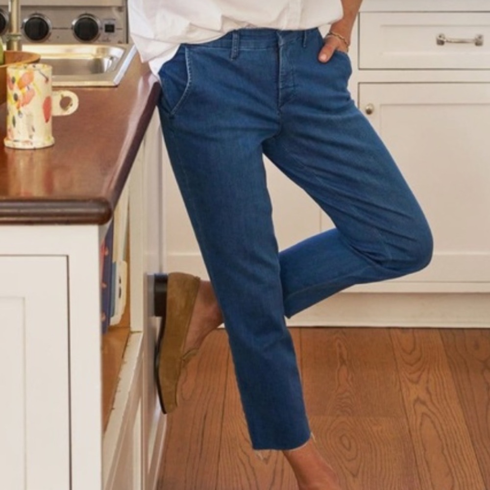 Frank & eileen wicklow denim cropped pant